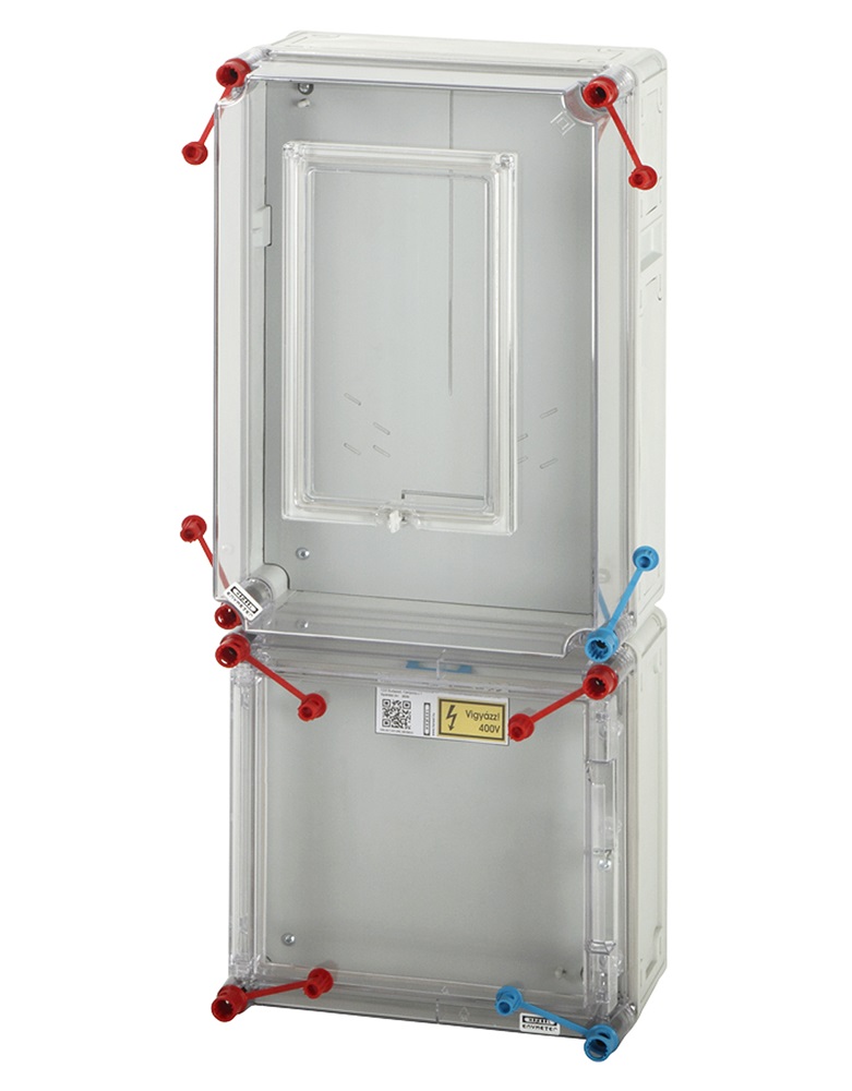 Hensel HB3008-U 1/3F 1xM80A 1-szintes 1-mérőhely 1M szerelőlappal huzalozással  mérőszekrény