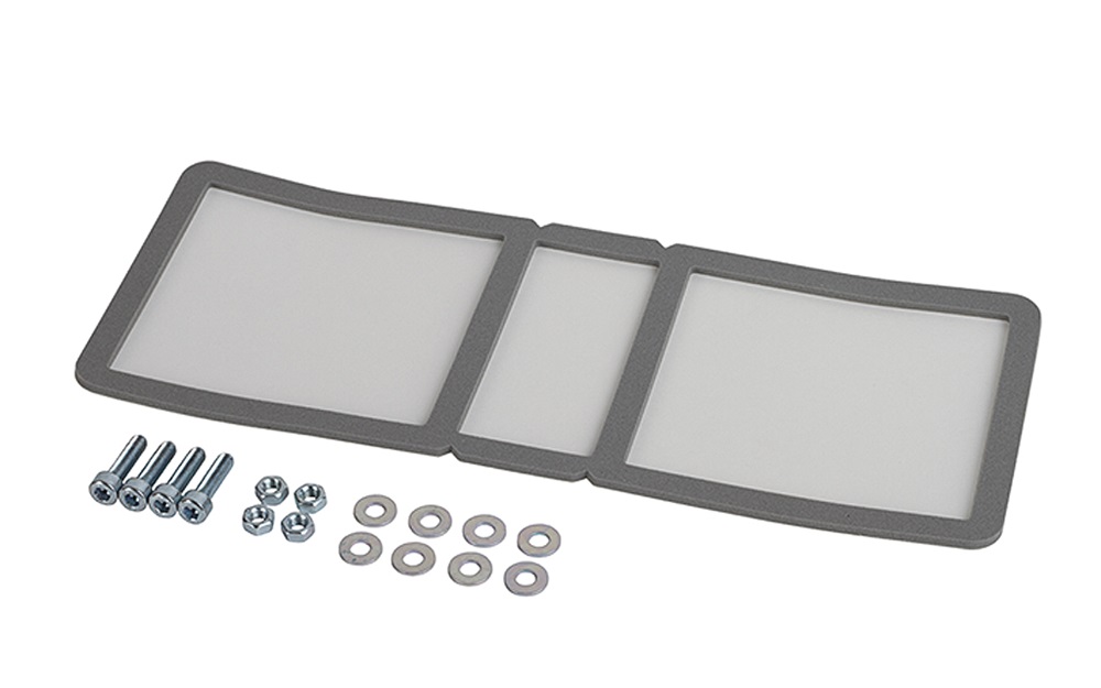 Hensel HB WD 2  tömítéssel/csavarokkal 300mm x 113mm összekötő készlet