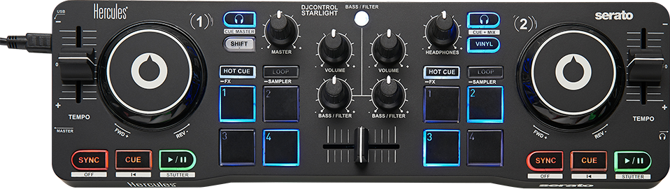 Hercules 4780890 DJStarter Kit Serato DJ Lite hangkeverő szett