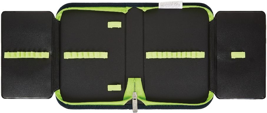 Herlitz  2-klapnis üres narancssárga/szürke  tolltartó