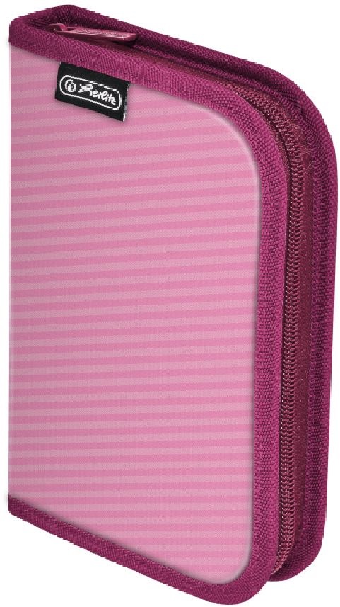 Herlitz  2-klapnis üres pink tolltartó