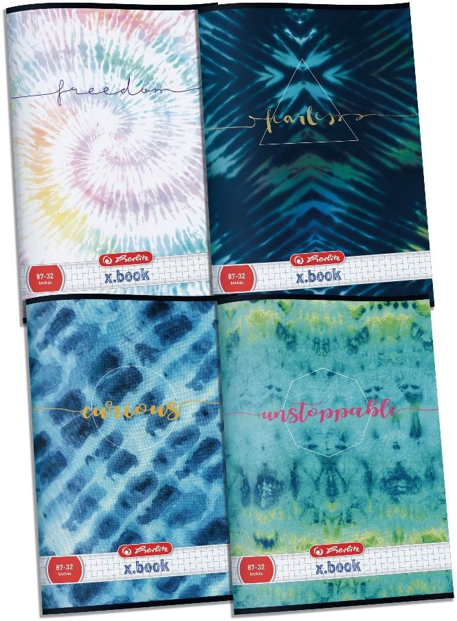 Herlitz Batik A4  87-32  kockás füzet