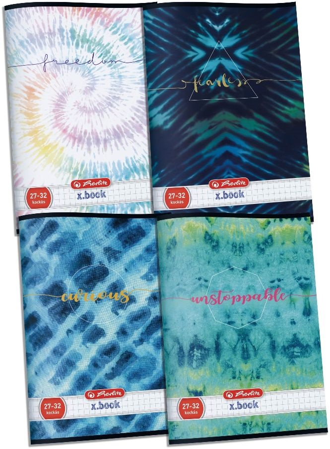 Herlitz Batik A5  27-32  kockás füzet