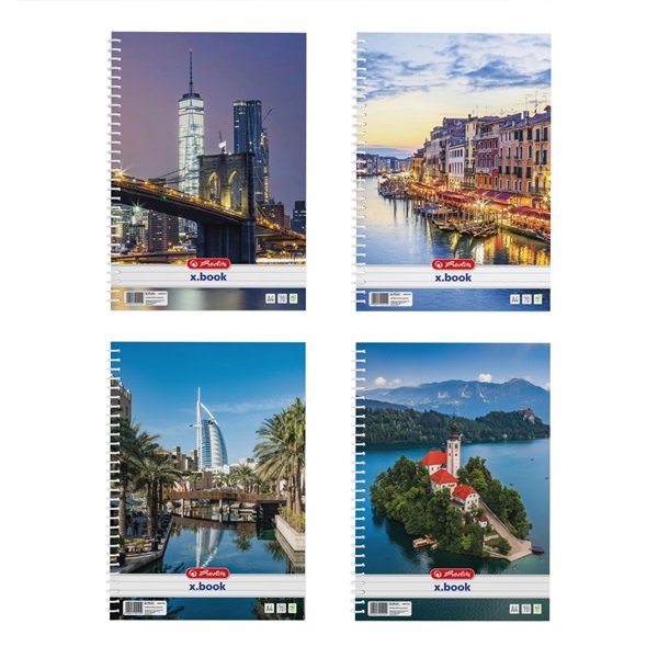 Herlitz City II A4 70 lap vonalas spirálfüzet