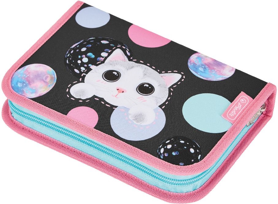 Herlitz Cute Cat 31 részes 2-klapnis töltött tolltartó