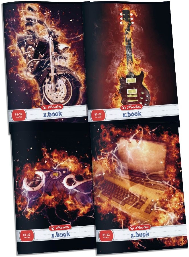 Herlitz Fire A4  81-32  vonalas füzet