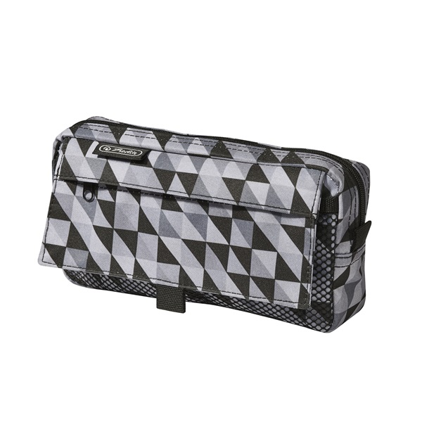 Herlitz Geometric Black 2 zsebes tolltartó