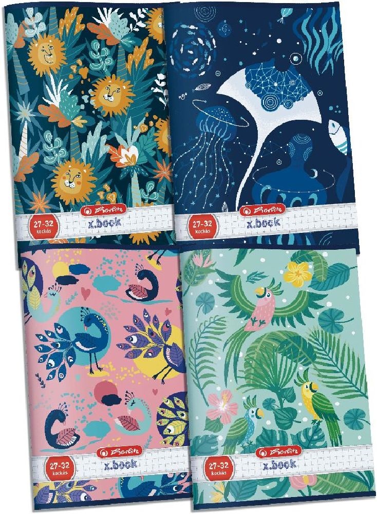 Herlitz Girls A5 27-32 kockás füzet