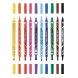 Herlitz my.pen kétvégű 10db-os vegyes színű filctoll készlet