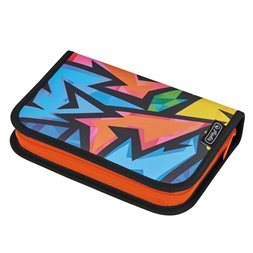 Herlitz Neon Art 2 klapnis üres tolltartó