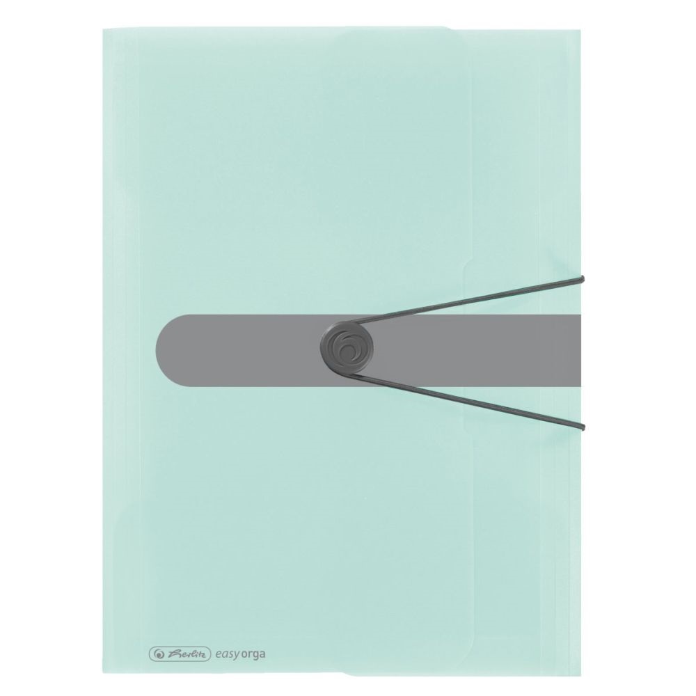 Herlitz Pastell A4 menta gumis mappa