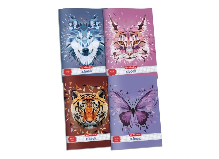 Herlitz Wild Animals A4 kockás füzet