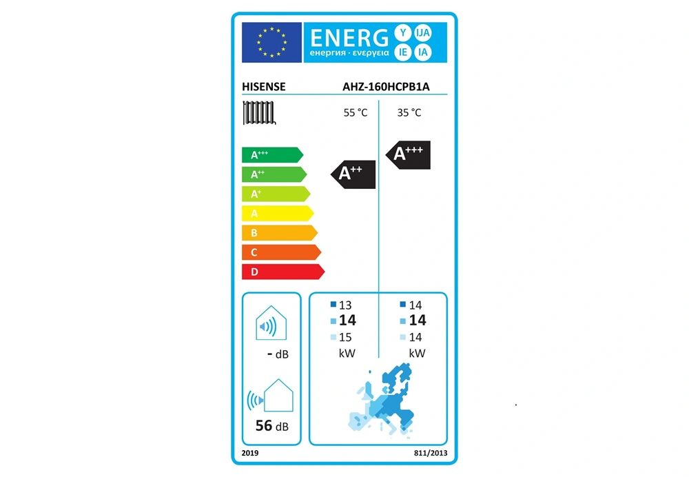 HISENSE Hi-Therma II monoblokk hőszivattyú 16 kW, R290, 1 fázis