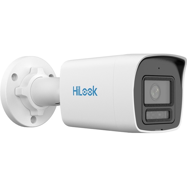 HiLook IPC-B149HA-LU(2.8mm) /Kültéri/4MP/2,8mm/Láthatófény 30m/WDR/MD 2.0/Smart Hybrid Light ColorVu PoE IP csőkamera
