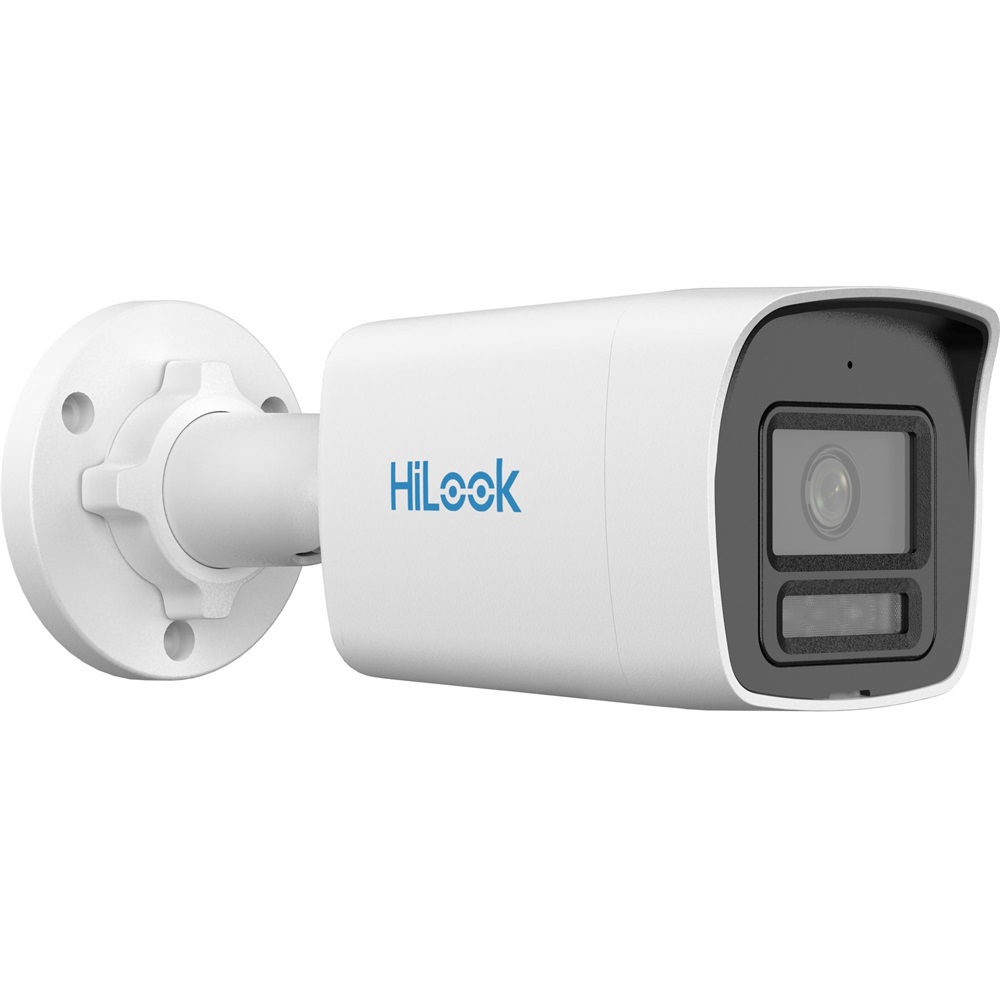 HiLook IPC-B149HA-LU(2.8mm) /Kültéri/4MP/2,8mm/Láthatófény 30m/WDR/MD 2.0/Smart Hybrid Light ColorVu PoE IP csőkamera