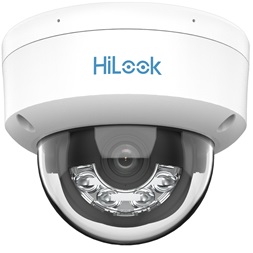HiLook IPC-D149HA-LU(2.8mm)/Kültéri/4MP/2,8mm/Lát.fény 30m/WDR/IK08/MD 2.0/Smart Hybrid Light ColorVu PoE IP dómkamera