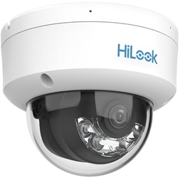 HiLook IPC-D149HA-LU(2.8mm)/Kültéri/4MP/2,8mm/Lát.fény 30m/WDR/IK08/MD 2.0/Smart Hybrid Light ColorVu PoE IP dómkamera