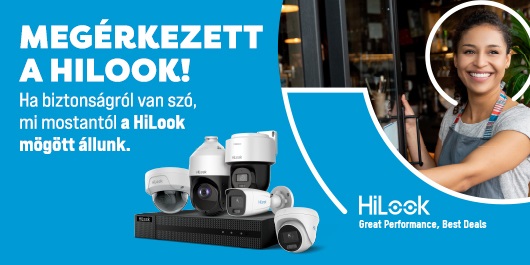 HiLook biztonságtechnikai termékportfólió hivatalos disztribútora lettünk!