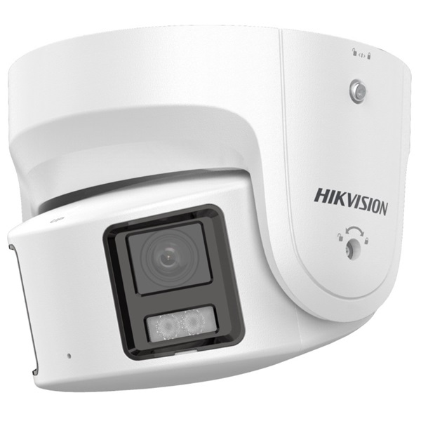 Hikvision DS-2CD2387G2P-LSU/SL(4MM) 8 MP fix ColorVu AcuSense, láthatófény, fény- és hangriasztás IP panoráma dómkamera