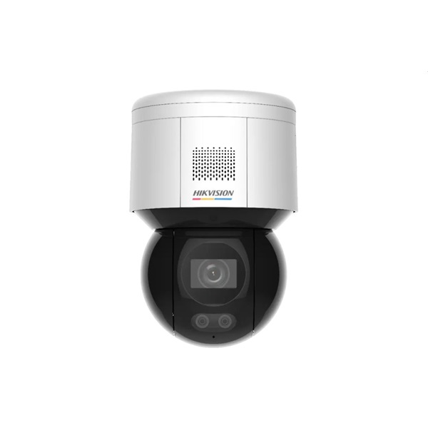 Hikvision DS-2DE3A400BW-DE(F1)(T5) 4 MP ColorVu AcuSense, láthatófény, villogó fény/hangriasztás, mini IP PT dómkamera
