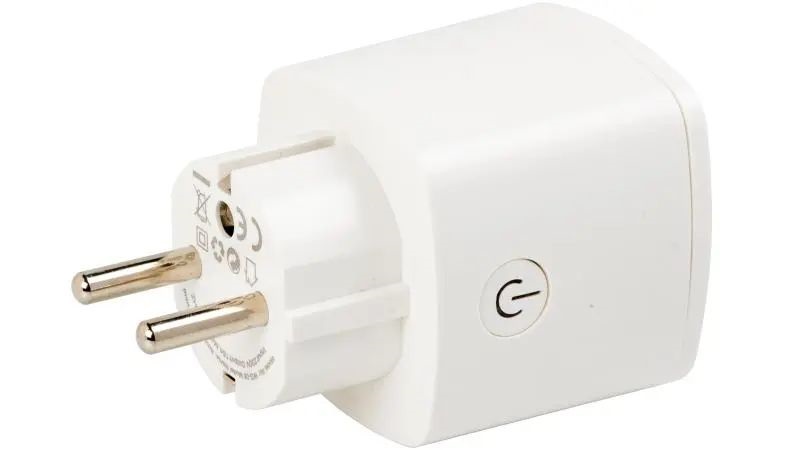 Hikvision DS-PSP1-WE Okos aljzat AXPro központokhoz, 868 MHz, 100-240 VAC, max. 10 A
