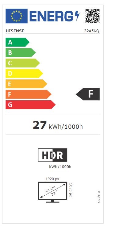 Hisense 32" 32A5KQ Full HD Smart QLED TV