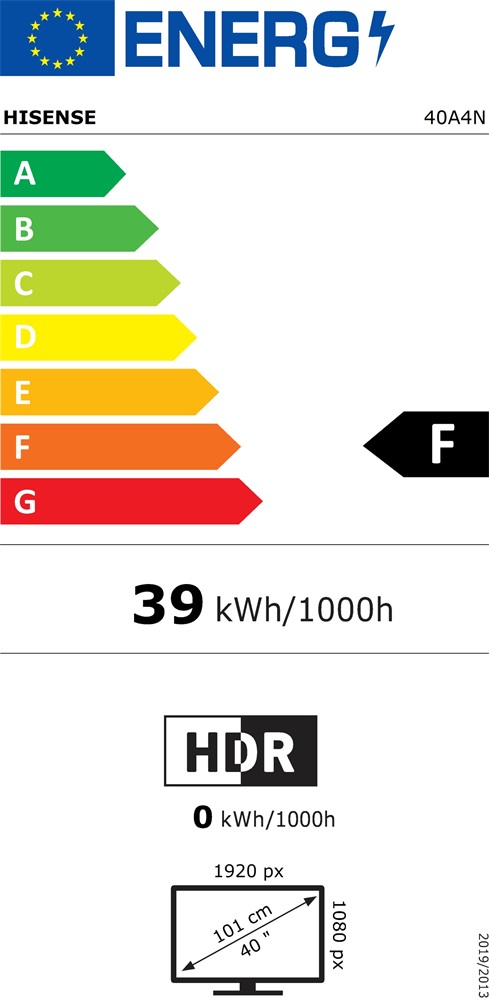 Hisense 40" 40A4N Full HD Smart LED TV (Újracsomagolt)
