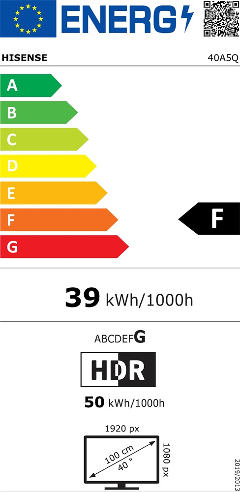 Hisense 40" 40A5Q Full HD Smart QLED TV