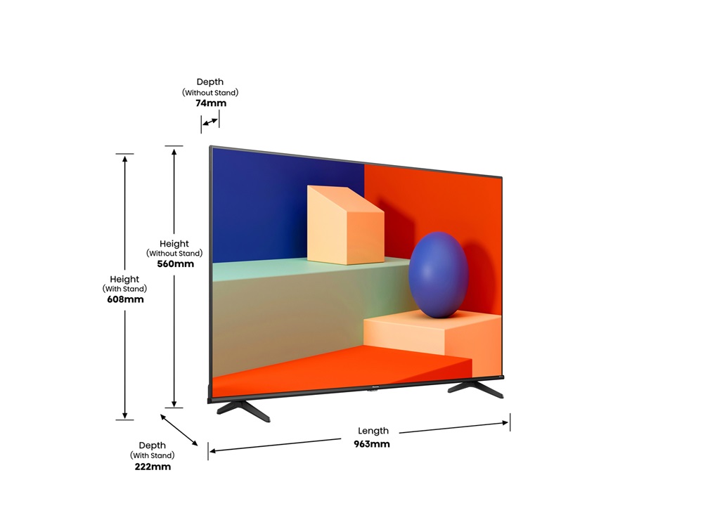 Hisense 43" 43A6K 4K UHD Smart LED TV (Újracsomagolt)