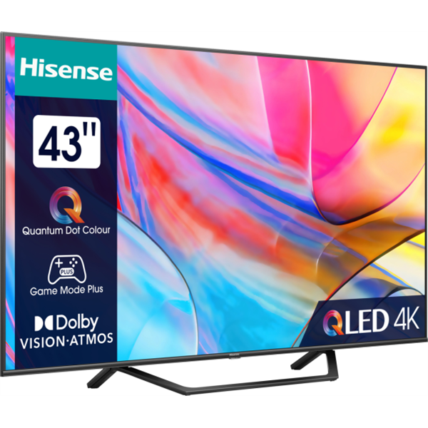 Hisense 43" 43A7KQ 4K UHD Smart QLED TV (Újracsomagolt)