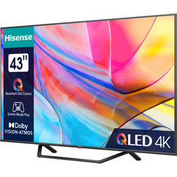 Hisense 43" 43A7KQ 4K UHD Smart QLED TV (Újracsomagolt)