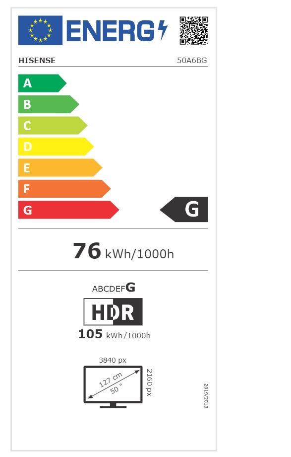 Hisense 50" 50A6BG 4K UHD Smart LED TV