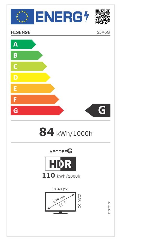 Hisense 55" 55A6G 4K UHD Smart LED TV