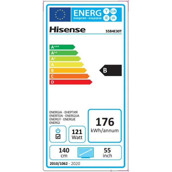 Hisense 55" 55B4E30T 4K Digital Signage LED kijelző (Újracsomagolt)