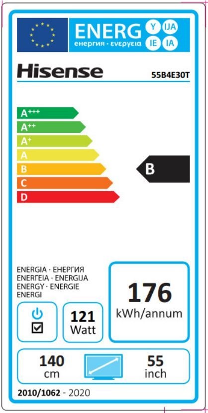 Hisense 55" 55B4E30T 4K Digital Signage LED kijelző (Újracsomagolt)