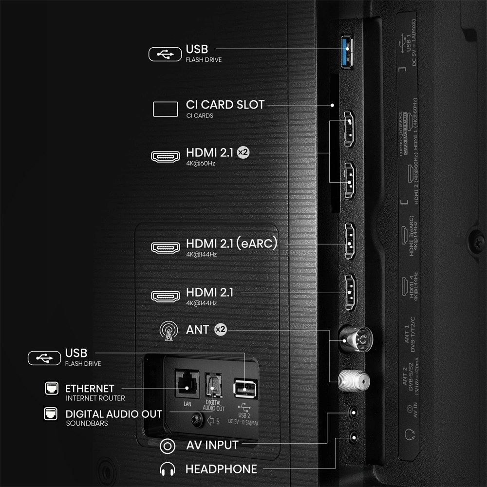 Hisense 55" 55E7QPRO 4K UHD Smart Gamer QLED TV (Újszerű)