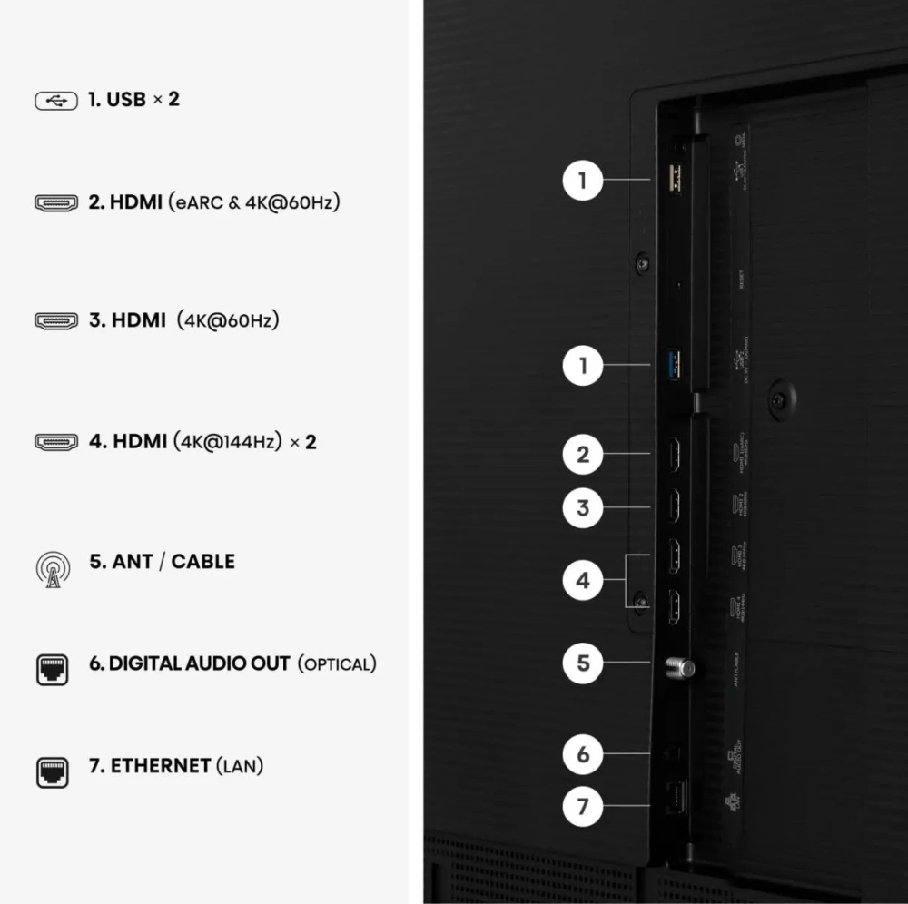 Hisense 55" 55S7S 4K UHD LifeStyle QLED TV