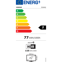 Hisense 55" 55U6KQ 4K UHD Smart MiniLED TV (Újracsomagolt)