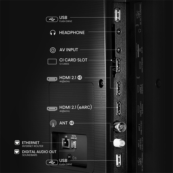 Hisense 65" 65A6Q 4K UHD Smart LED TV (Újracsomagolt)