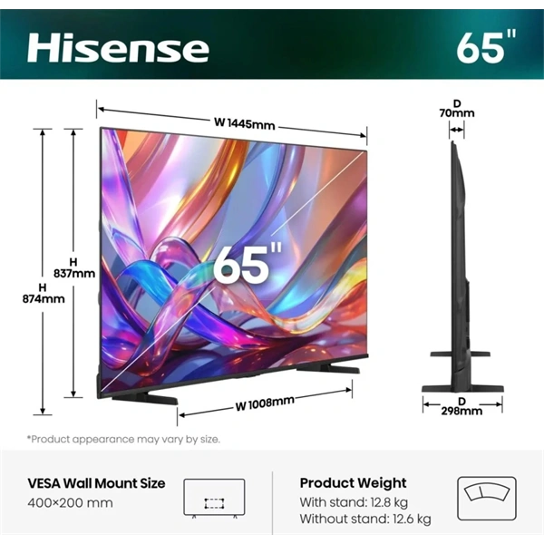 Hisense 65" 65E7S 4K UHD Smart QLED TV