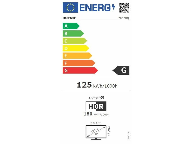 Hisense 70" 70E7HQ 4K UHD Smart QLED TV