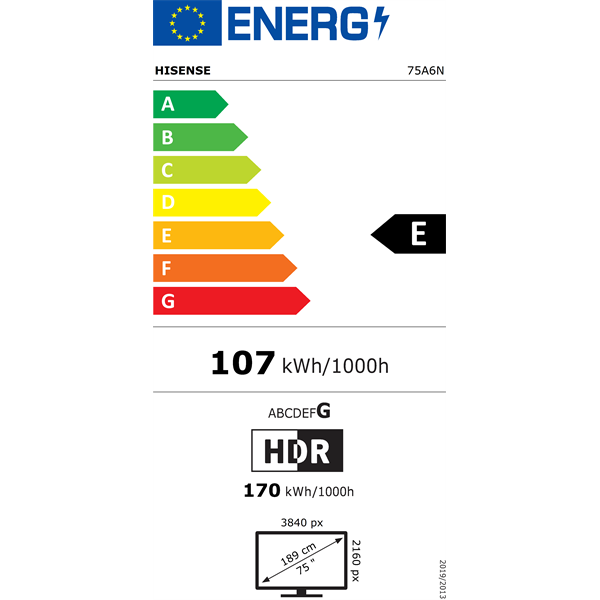 Hisense 75" 75A6N 4K UHD Smart LED TV (Újracsomagolt)