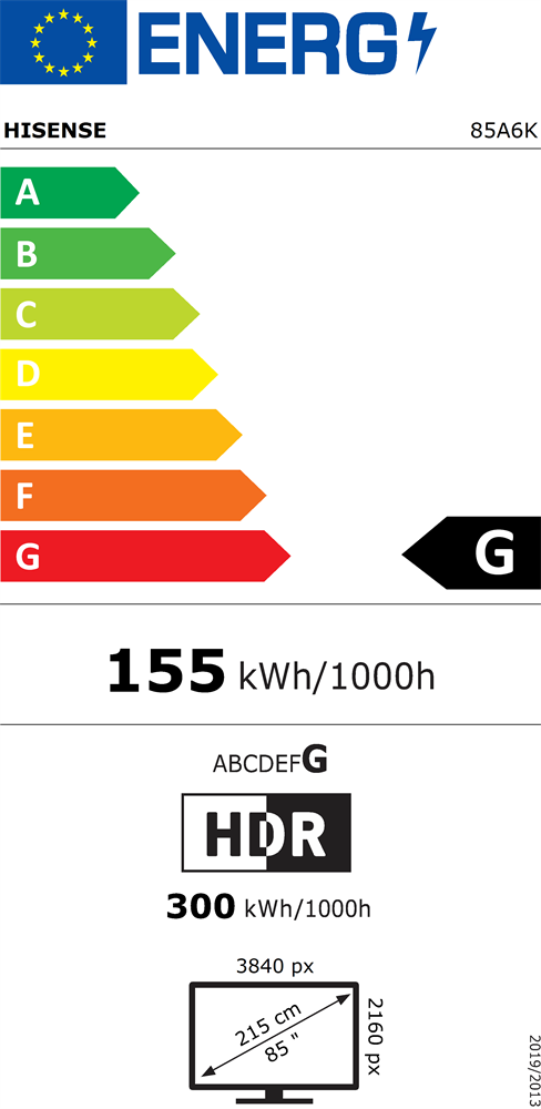 Hisense 85" 85A6K 4K UHD Smart LED TV