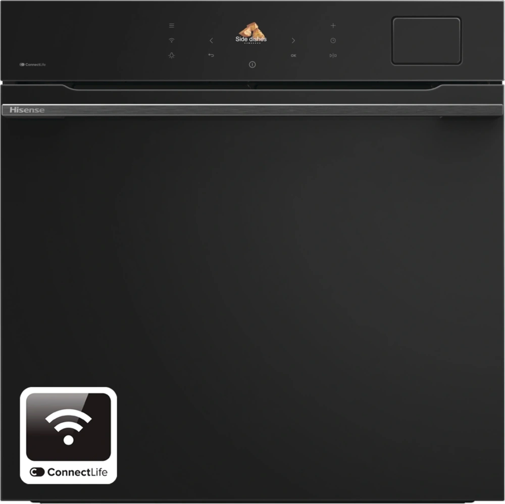 Hisense BAS614P8B fekete, beépíthető, multifunkciós, 60 cm, sütő