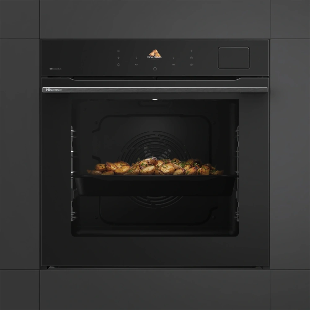 Hisense BAS614P8B fekete, beépíthető, multifunkciós, 60 cm, sütő