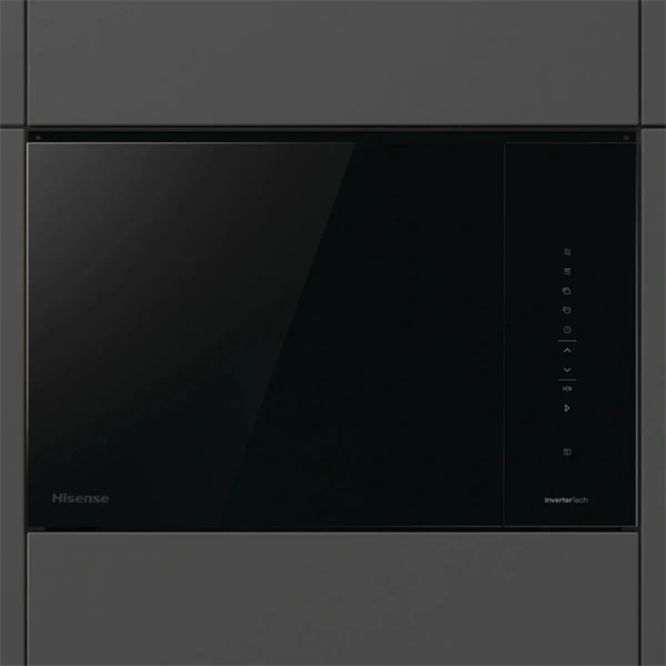 Hisense BIM325GI63DBG fekete, beépíthető, 25 l, mikrohullámú sütő