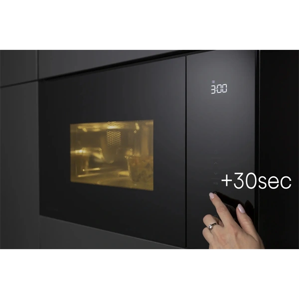 Hisense BIM325GI63DBG fekete, beépíthető, 25 l, mikrohullámú sütő