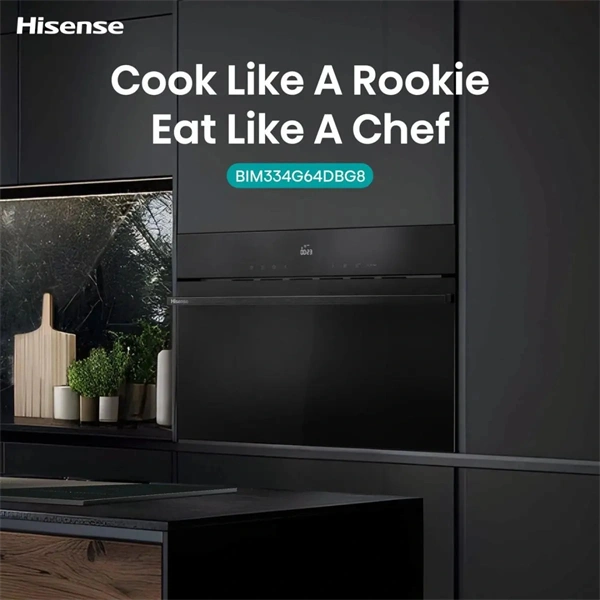 Hisense BIM334G64DBG8 fekete, beépíthető, 34 l, mikrohullámú sütő
