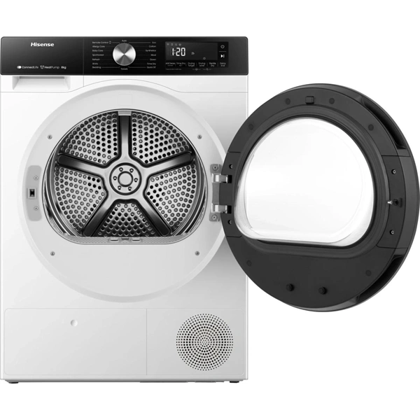 Hisense DH3S802BW2 fehér, 8 kg, hőszivattyús, szárítógép