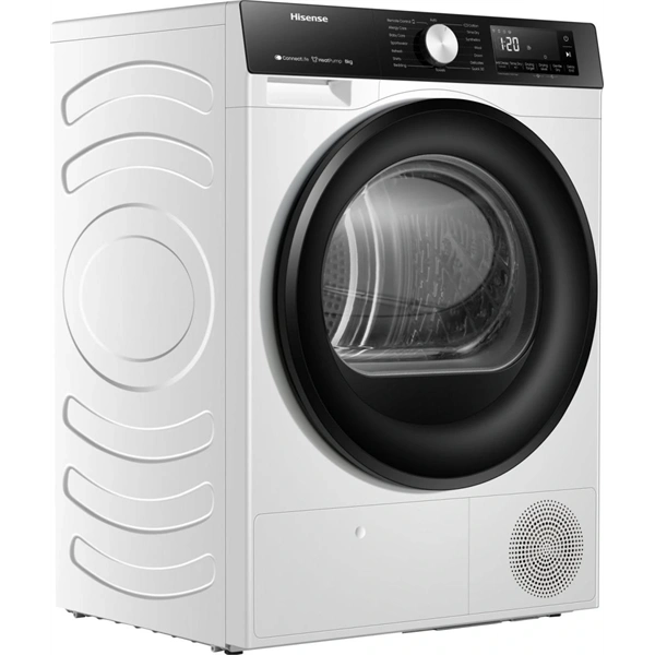 Hisense DH3S802BW2 fehér, 8 kg, hőszivattyús, szárítógép